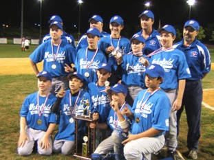 The Wakefield All-Stars pose with their trophy