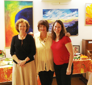 MACI artists June Holwell, Patty Saunders, and Eileen Connelly