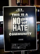 City Hallâ€™s No Place for Hate poster