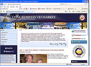 Cong. Markeyâ€™s website, www.markey.house.gov
