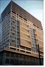 The Cambridge District Court is currently sharing space with several other courts and law enforcement offices in this Cambridge high-rise.