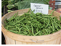 Green beans from Busa Farms at last yearâ€™s Farmersâ€™ Market