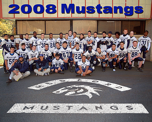 Mustang football team 2008