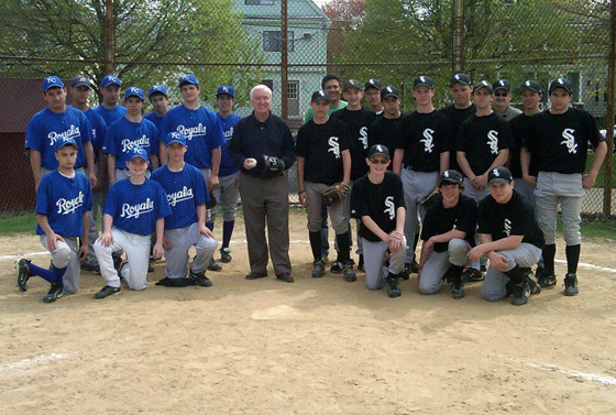 Mayor McGlynn and Babe Ruth baseball teams