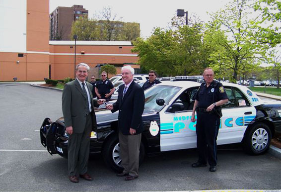 Mayor and Police Chief with new cruisers