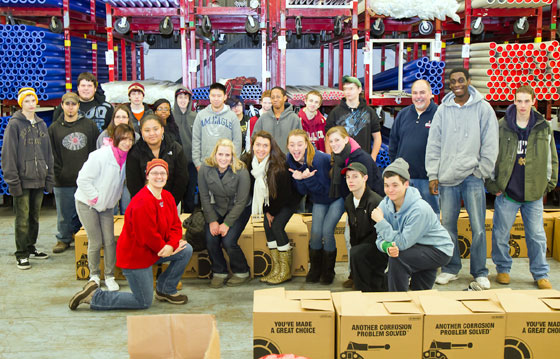 Medford Rotary Club and Voke students