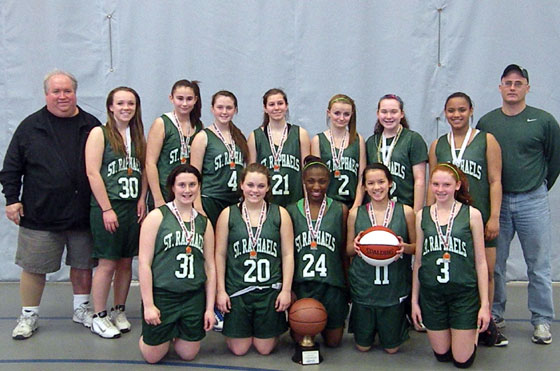 St. Raphael's girls basketball team