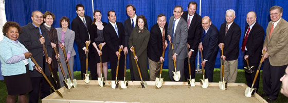 Tufts breaks ground on sports, fitness center