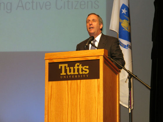 Tufts President Larry Bacow