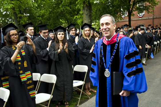 Tufts president Larry Bacow