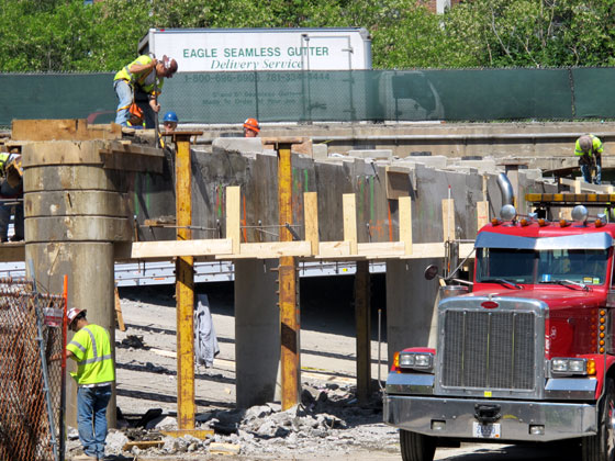 Work on Route 93 North over Riverside Avenue