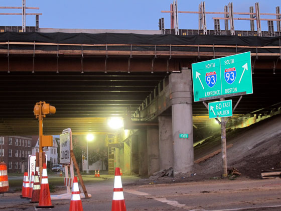 Route 93 at Salem Street overpass