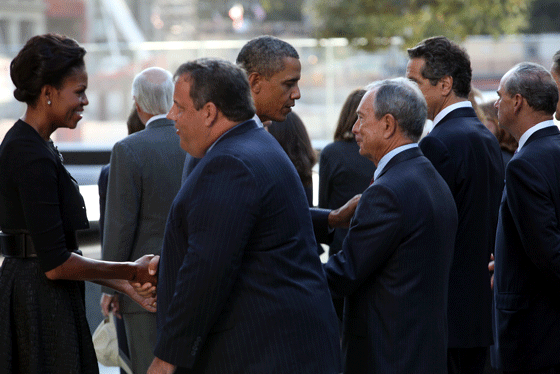 Mayor Bloomberg and Obamas