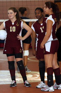St. Clement volleyball players