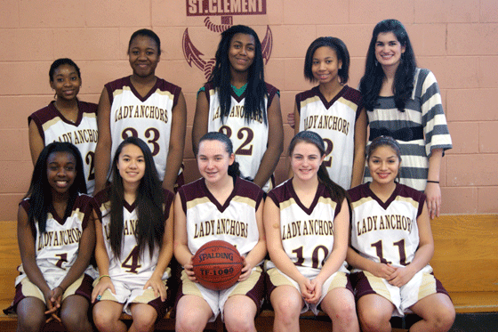 St. Clement's girls basketball team