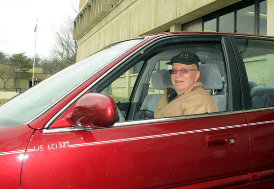 Houlihan in his car