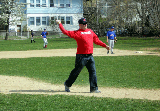 throwing out first pitch