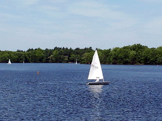 boat on Mystic Lakes