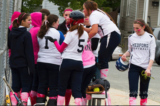 Girls softball vs Malden picture by Doug Shoop