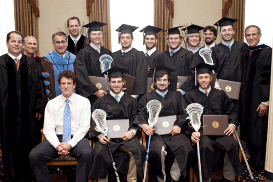 Tufts men's lacrosse team graduation