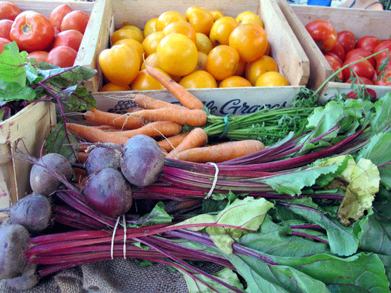 produce from  Brigham Farm