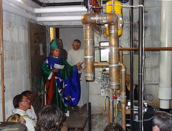 Grace Church boiler blessing