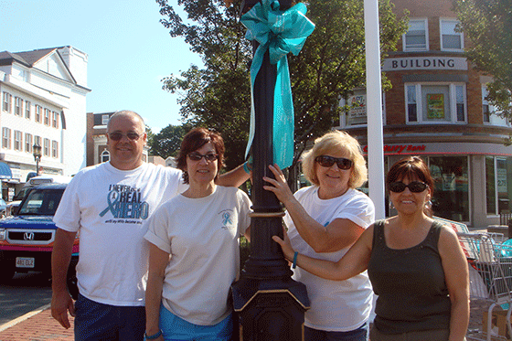 SAOC turn the town teal group photo