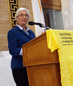 Sen. Jehlen at Falls Prevention Day