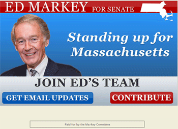 Ed Markey for Senate website