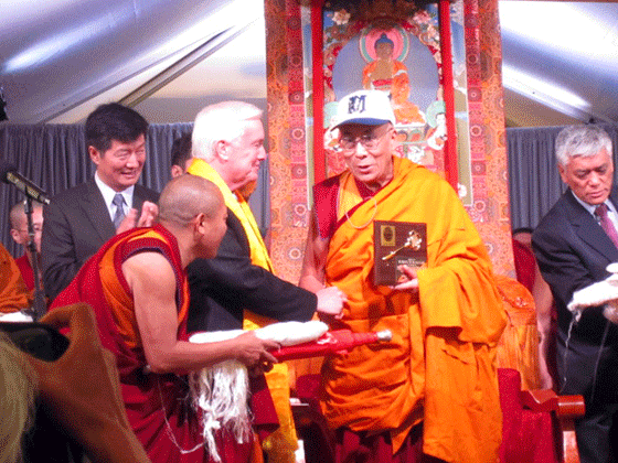 Mayor and Dalai Lama