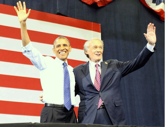 President Obama and Ed Markey