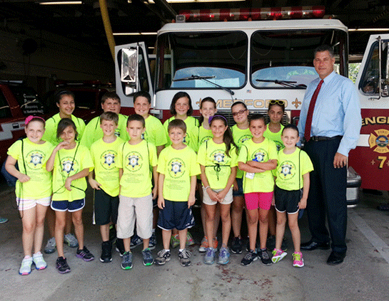 Sheriff Koutoujian and kids