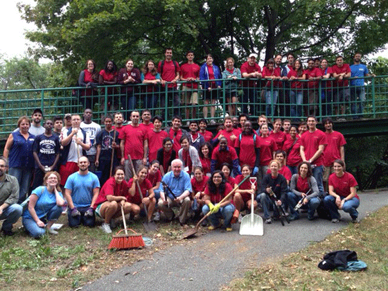 students clean up Medford