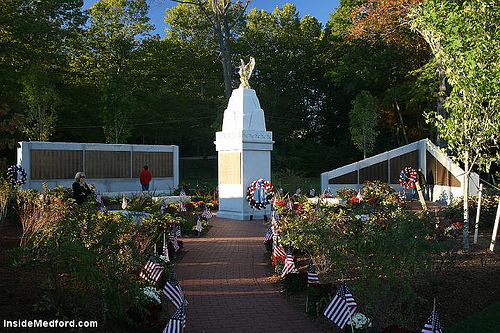 A view of all the memorials