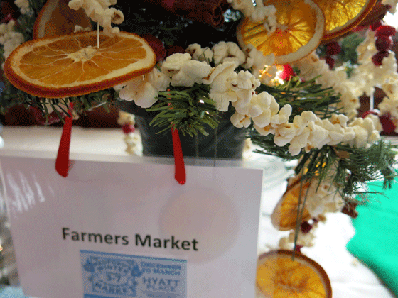 Farmers market tree