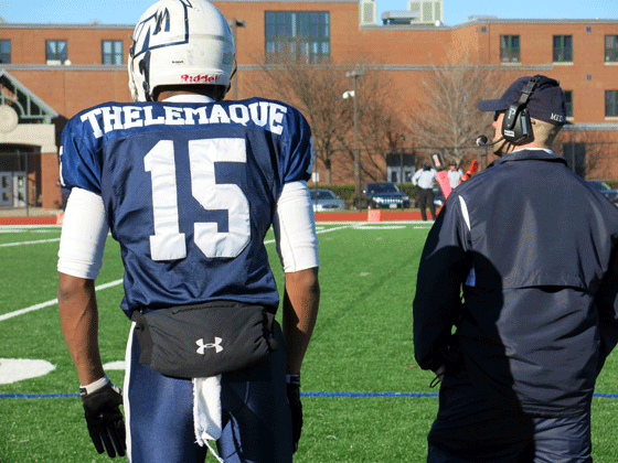 Reggie Thelemaque and Coach Jason Nascimento