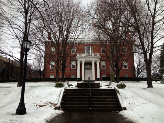 Tufts in snow December 9, 2013