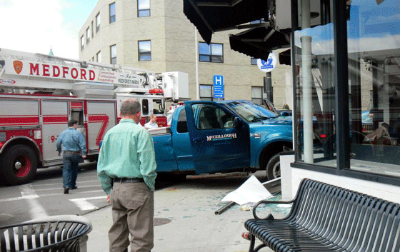 car into window