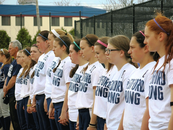 Mustang softball team