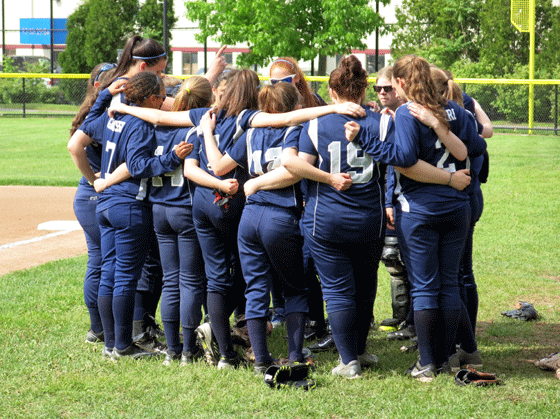 Mustang softball team