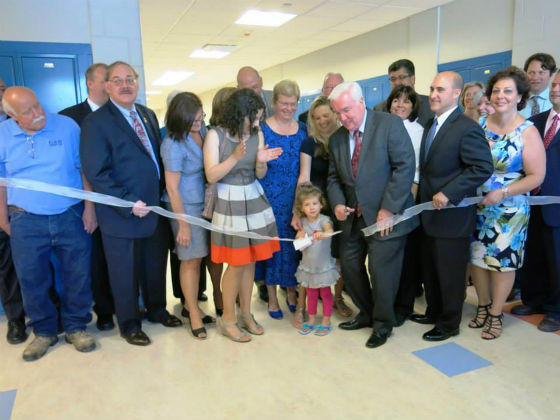 science lab ribbon cutting