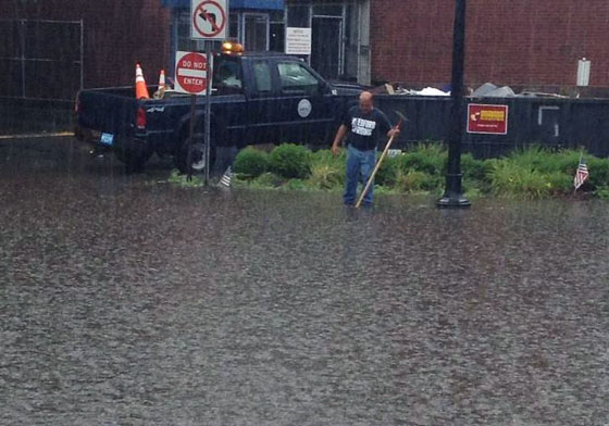 flooded Medford Square