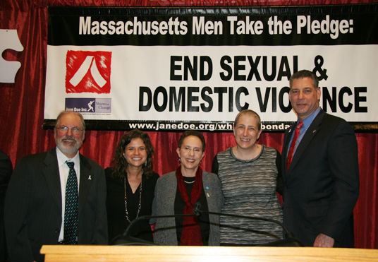 Middlesex Sheriff Koutoujian participates in White Ribbon Day to end domestic violence