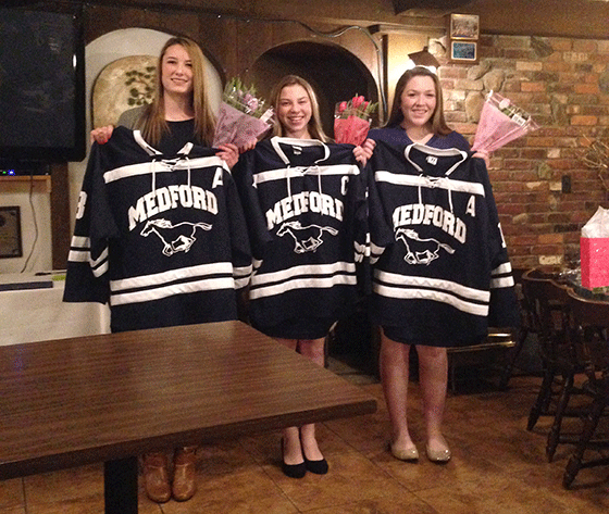 Lady Mustang hockey captains