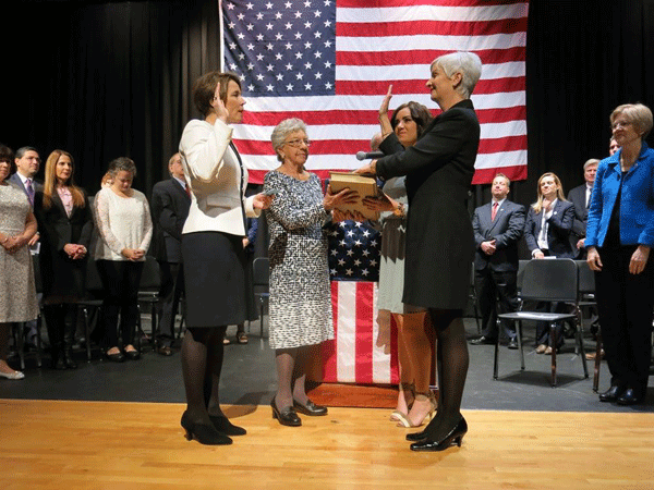 Stephanie Muccini Burke is sworn in as Mayor