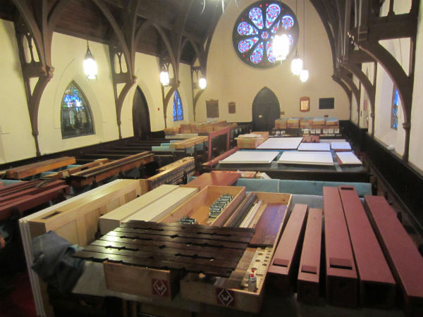 restored organ at Grace Episcopal Church