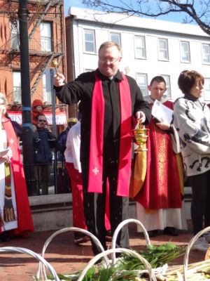 Ecumenical Blessing of the Palms in Medford Square